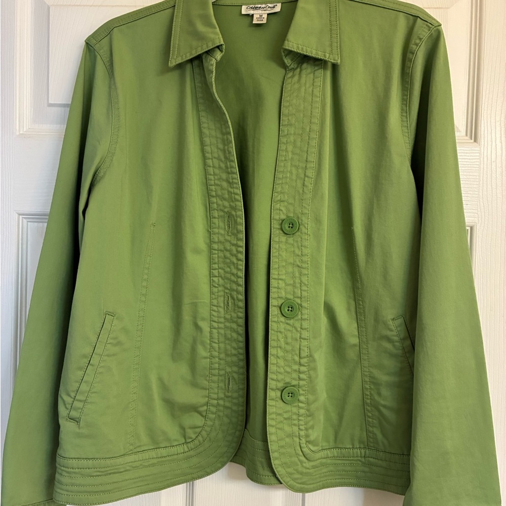 Coldwater Creek Olive Utility Jacket